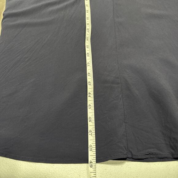 Arket Womens Modest Maxi Dress EU 34, US 4 Long Sleeves A-Line Band Collar Blue - Picture 16 of 16